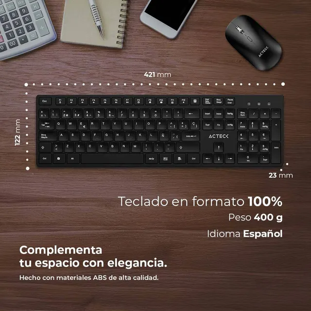 Kits para Teclado y Mouse ACTECK CREATOR VANTAGE  AERO MK555 — vista 4