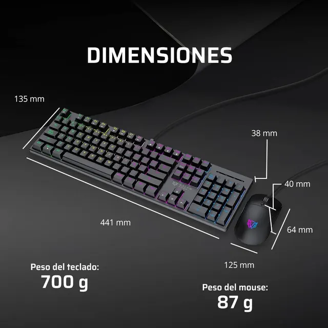 Kits de Teclado y Mouse Gaming Balam Rush Fusion Vanguard — vista 3