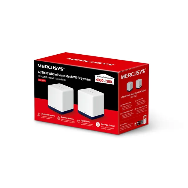 Kit WiFi MERCUSYS Halo H50G(2-pack) — vista 6