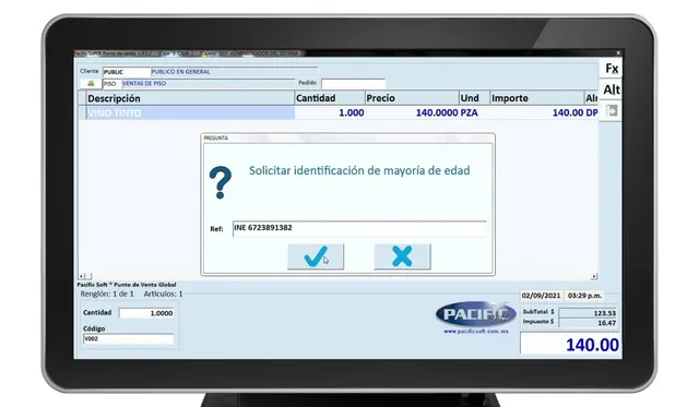 Punto de venta para Restaurantes PACIFIC SOFT KITPSF060 — vista 4