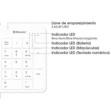 Kits para Teclado y Mouse BROBOTIX 406993 — vista 2