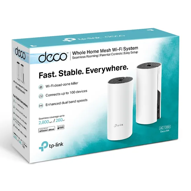 Sistema MESH Wifi TP-LINK Deco M4(1-Pack) — vista 3