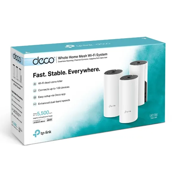 KIT Sistema MESH Wifi TP-LINK Deco M4(3-Pack) — vista 3