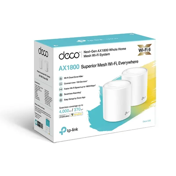 KIT Sistema TP-LINK Deco X20(2-pack) — vista 3