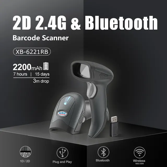 Lector de codigo de barras SYBLE XB-6221RB — vista 5