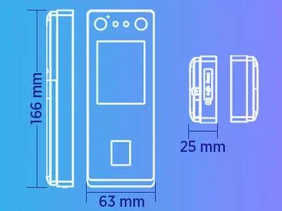 Control de Acceso ZK TECO SENSEFACE 3A — vista 3
