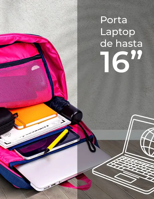 Mochila TECHZONE RAINBOW — vista 4