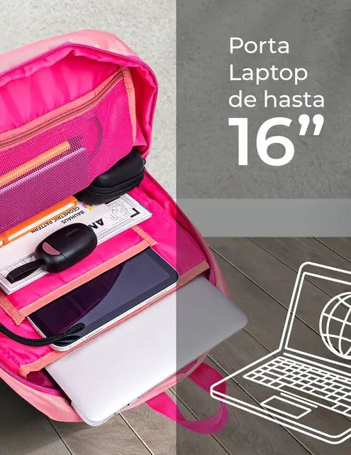 Mochila TECHZONE RAINBOW — vista 4