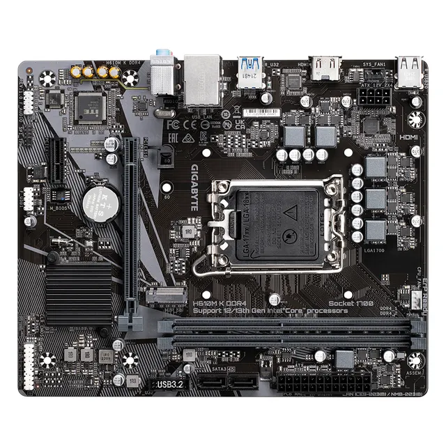 Motherboard GIGABYTE MB GIGABYTE H610M K DDR4 — vista 5