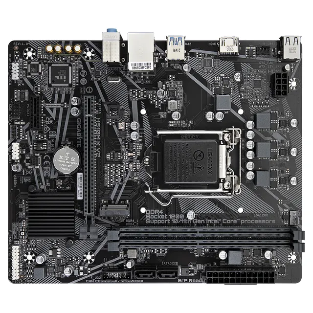 Motherboard GIGABYTE H510M K V2 — vista 4