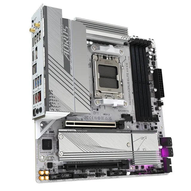 Motherboards GIGABYTE B650M A ELITE AX ICE — vista 3