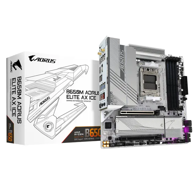 Motherboards GIGABYTE B650M A ELITE AX ICE — vista 7