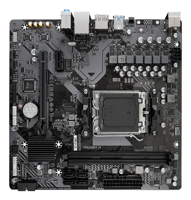 Motherboard GIGABYTE A620M H — vista 4