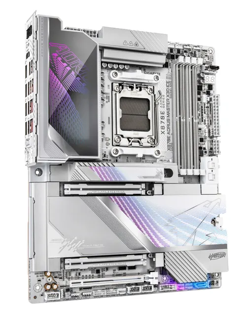 Motherboard GIGABYTE X870E A MASTER X ICE — vista 4
