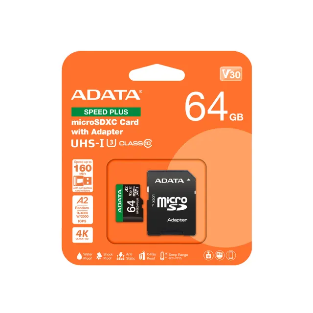 Micro Secure Digital ADATA SPEED PLUS — vista 3
