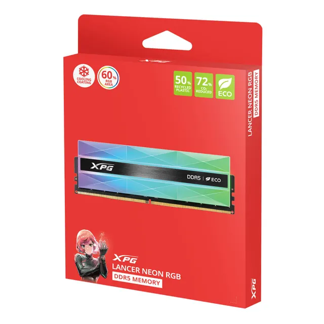 Memoria RAM ADATA LANCER NEON RGB — vista 4