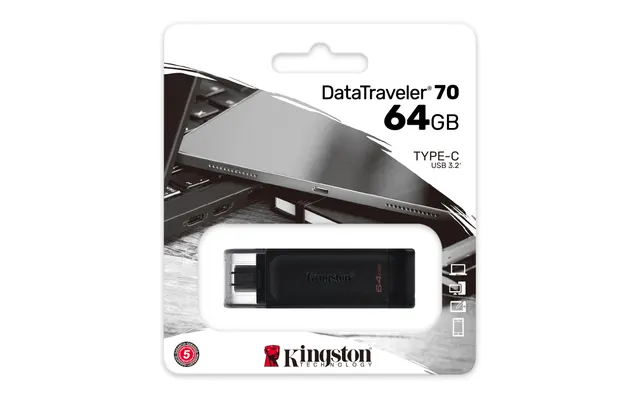Memoria USB Kingston Technology DATATRAVELER 70 — vista 5