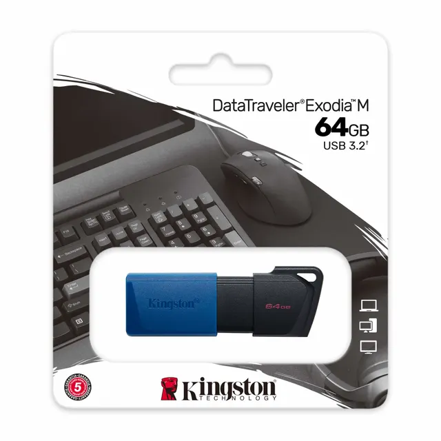 Memoria USB  Kingston Technology DATATRAVELER EXODIA M — vista 3
