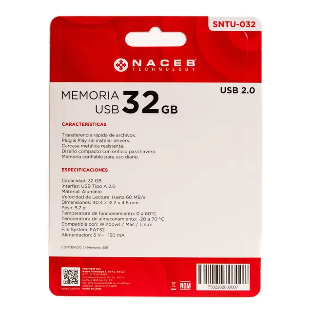 Memoria USB Naceb Technology STNU-064 — vista 4