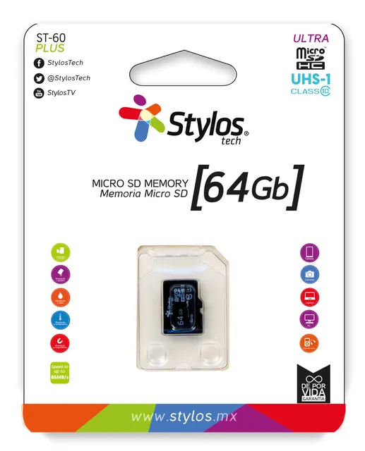 Memoria micro SD Stylos STMSDS4B — vista 2