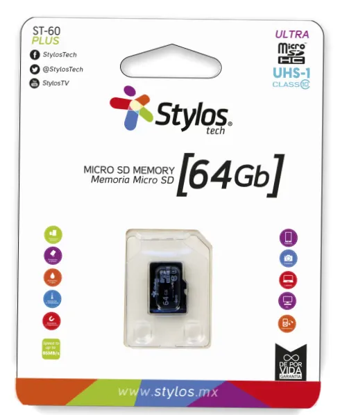 Memoria micro SD Stylos STMSDS4B — vista 4