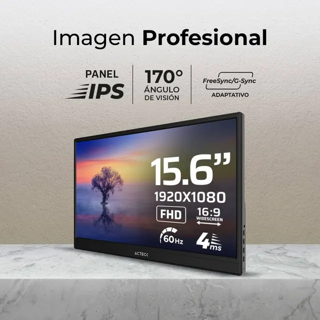 Monitores ACTECK SLIMBOARD SB15T — vista 3