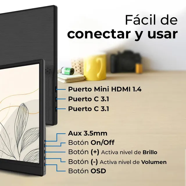 Monitores ACTECK SLIMBOARD SB15T — vista 4