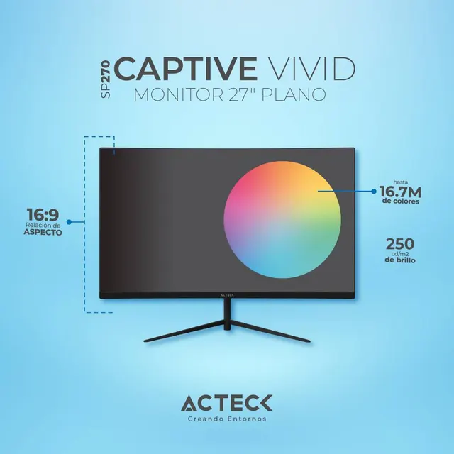Monitores ACTECK CAPTIVE VIVI II SP270 — vista 3