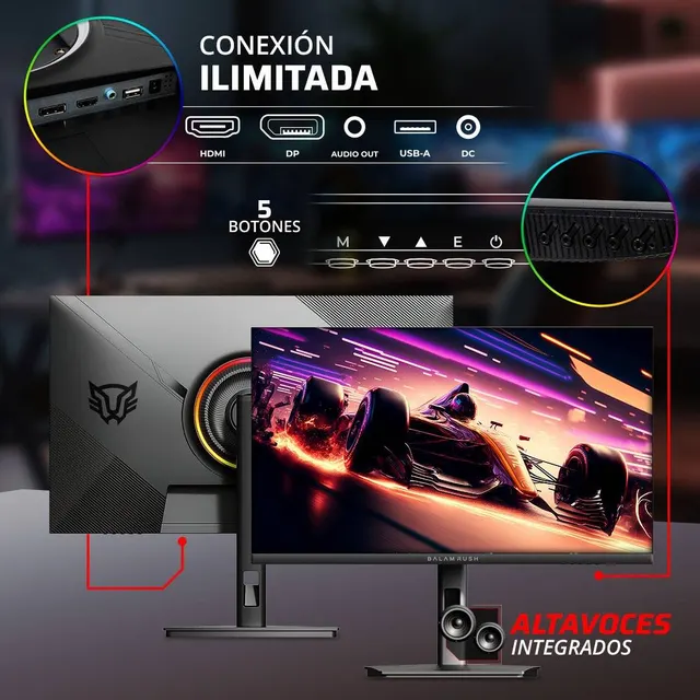 Monitores Gaming Balam Rush BR-940702 — vista 4