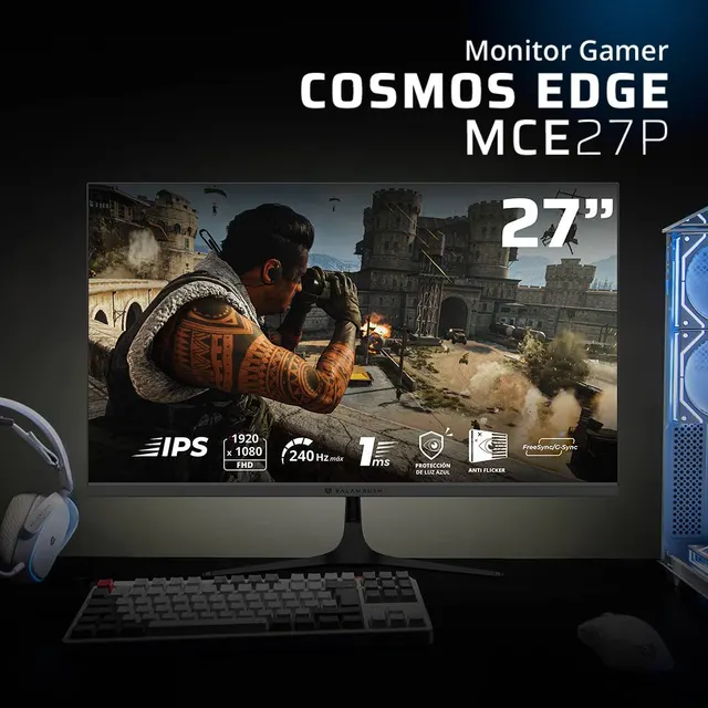 Monitores Gaming Balam Rush COSMOS EDGE MCE27P — vista 3