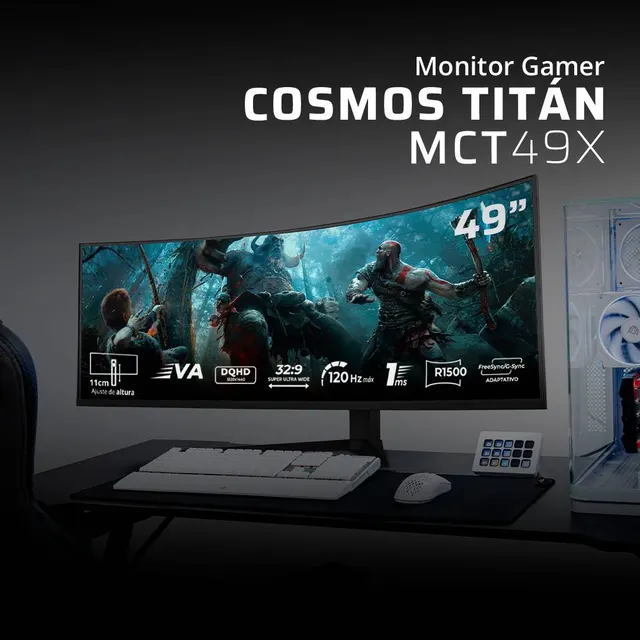 Monitores Gaming Balam Rush COSMOS TITAN MCT49X — vista 3