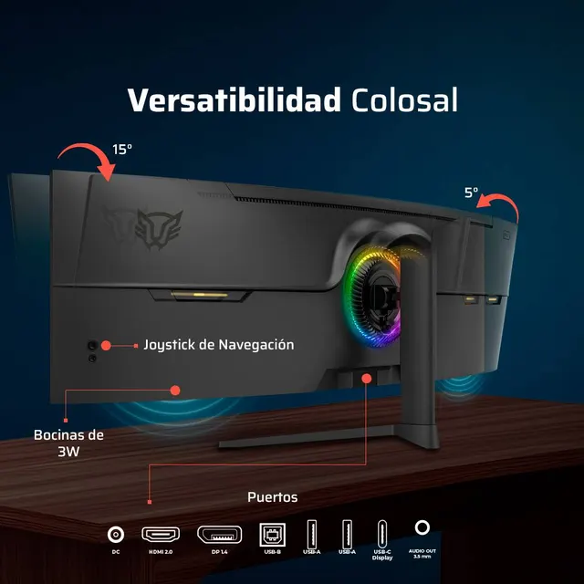 Monitores Gaming Balam Rush COSMOS TITAN MCT49X — vista 4
