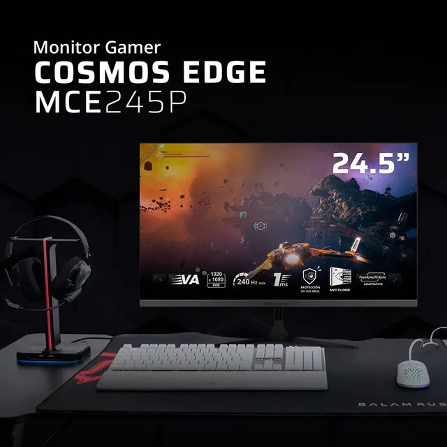 Monitores Gaming Balam Rush COSMOS EDGE MCE245P — vista 3