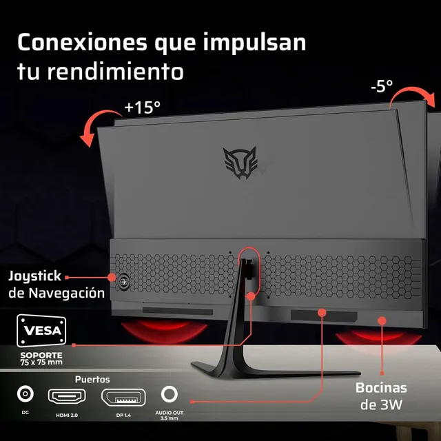 Monitores Gaming Balam Rush COSMOS EDGE MCE245P — vista 4
