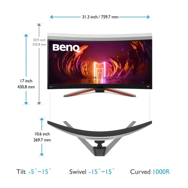 Monitor BENQ EX3410R — vista 4