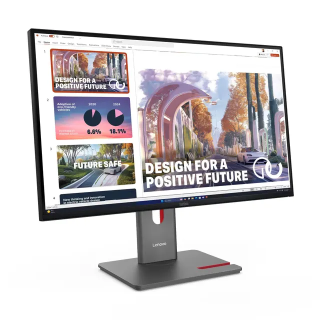 Monitor LENOVO ThinkVision P27QD-40 Monitor — vista 3