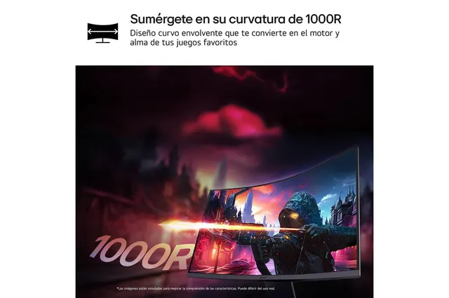 Monitores LG 27GS60QC — vista 2
