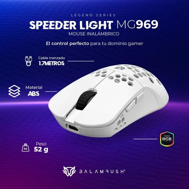 Mouse Gamer Balam Rush MG969 — vista 4
