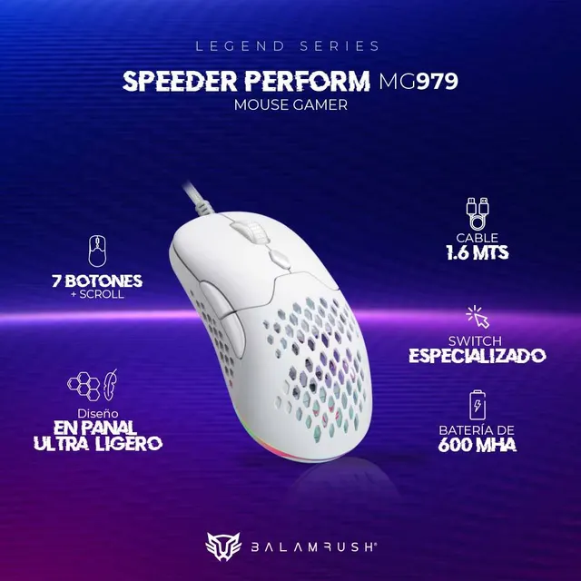 Mouse Gaming Balam Rush MG979 — vista 3