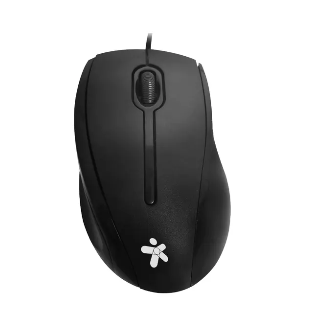 Mouse Alámbrico Negro  Stylos STPMOA7B — vista 2