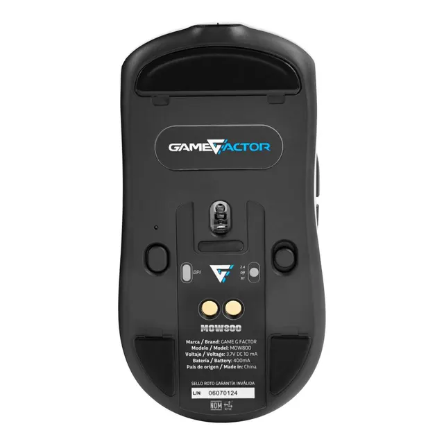 Mouse Gaming GAME FACTOR MOW800-WH — vista 5