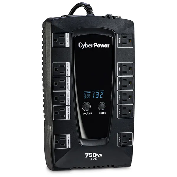 No-Break CyberPower AVRG750LCD — vista 2