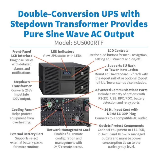 No Breaks y UPS TRIPP-LITE SU5000RTF — vista 5