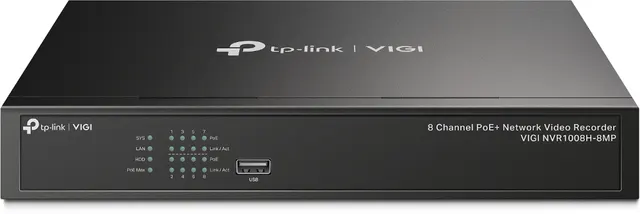 Grabador TP-LINK VIGI NVR1008H-8MP