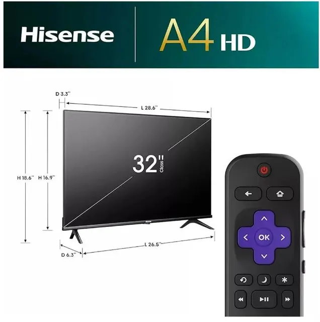 Televisiones Hisense 32A4NR — vista 3