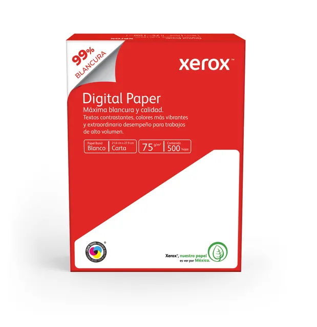 Papel Bond Digital Paper Carta XEROX Rojo — vista 2