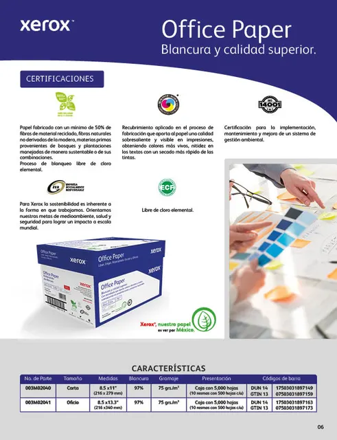 Papel Azul Carta. Caja 10 Paquetes XEROX Azul — vista 4