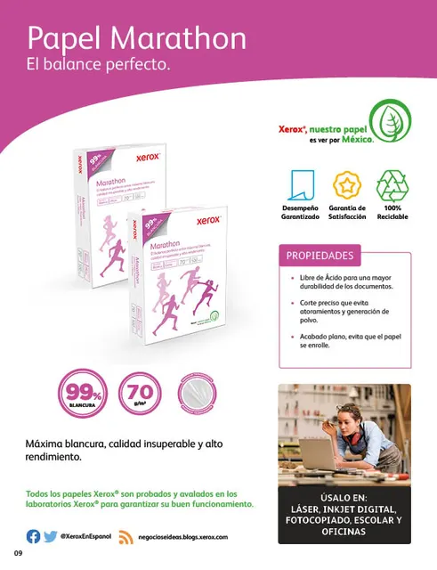 Papel Bond Marathon Carta XEROX Marathon — vista 5