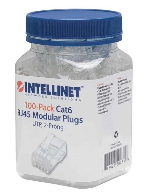 Plugs de Red CAT6 INTELLINET 502344 — vista 2