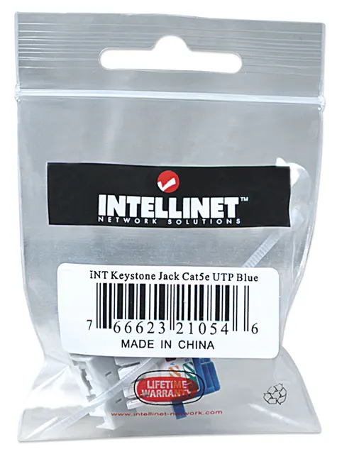 Keystone Jack CAT5E INTELLINET 210546 — vista 3